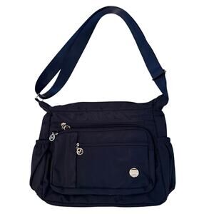 MINTEGRA NWOT Crossbody Black Nylon Waterproof Shoulder Purse Bag Lightweight